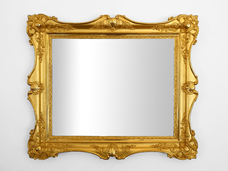 vergoldeter Blondel Spiegelrahmen